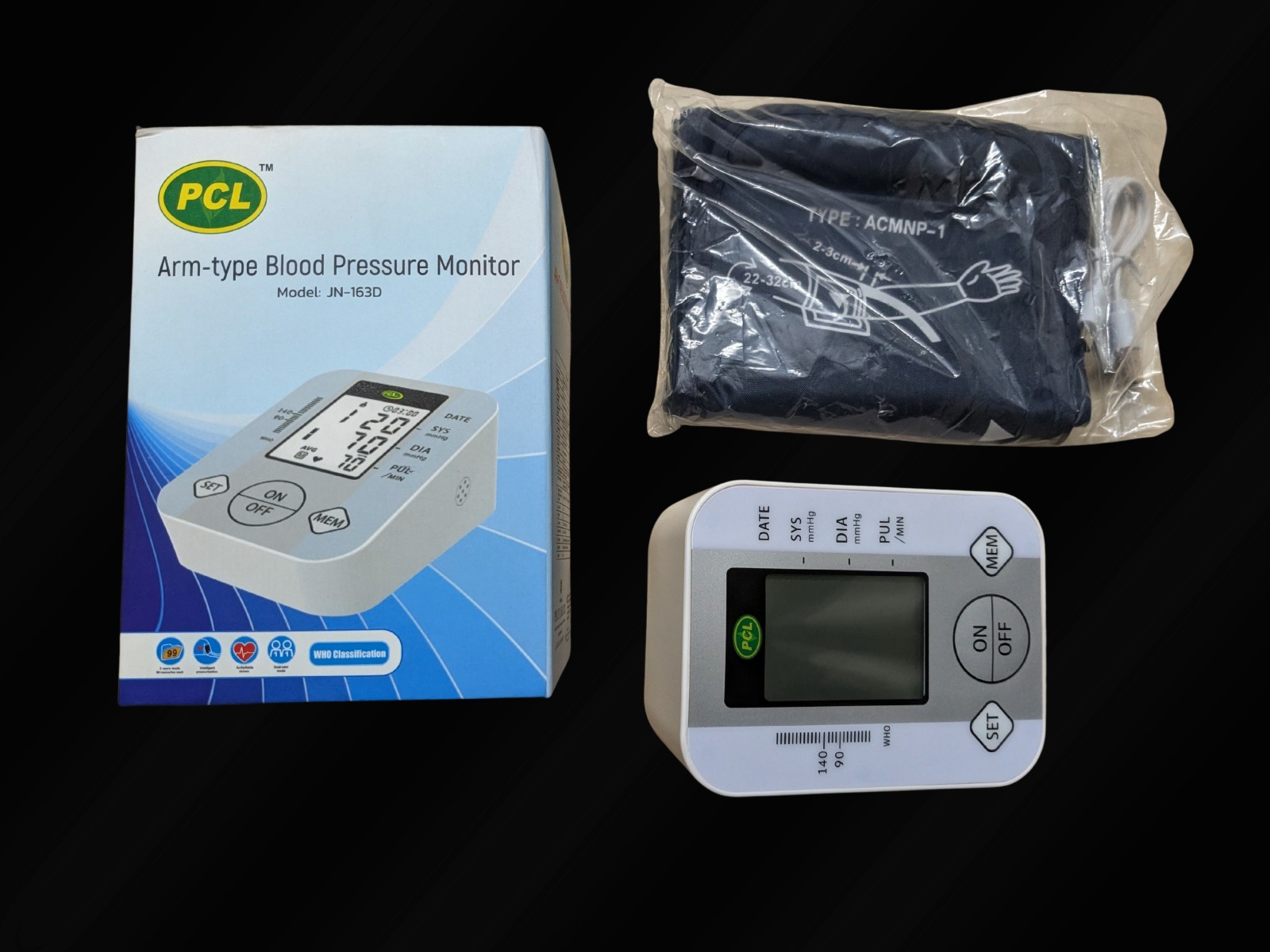 Arm-Type Blood Pressure Monitor (Model JN-163D)