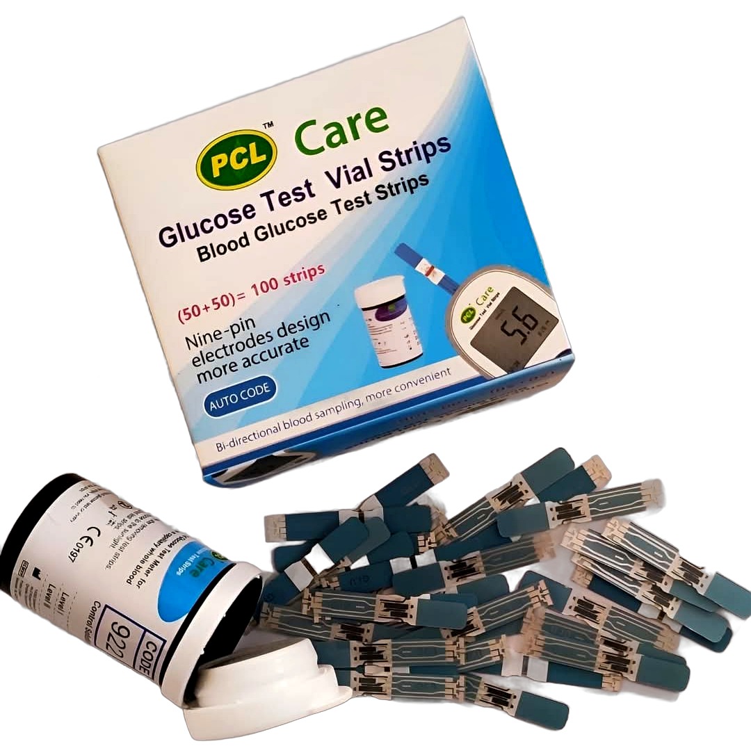 Glucose Test Vial Strips (50+50=100)