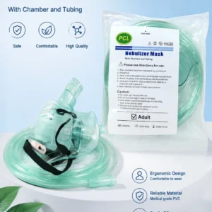 Nebulizer Mask With Chamber and Tubing – Adult & Child Sizes