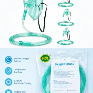 Oxygen Mask With Tubing – Adult & Child Sizes