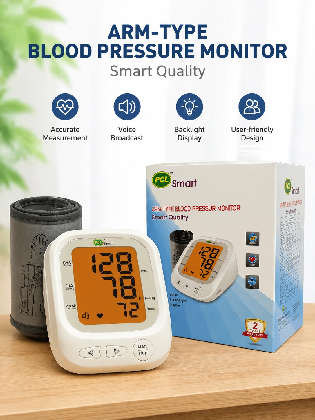 Arm-Type Blood Pressure Monitor (Model JN-163B)